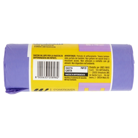 15 Sacchi Pattumiera Viola 40 Litri Profumati U! Confronta e Risparmia